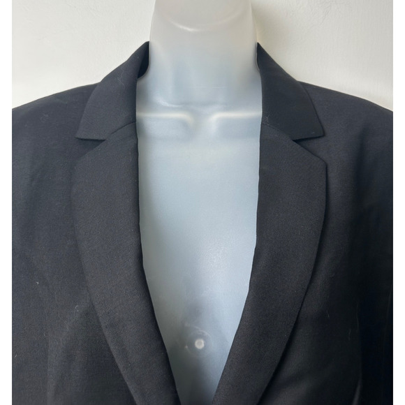 J. Crew Blazer Jacket Women’s 8 Black 100% Wool Office Siren Academia Lined C14 - Picture 2 of 6